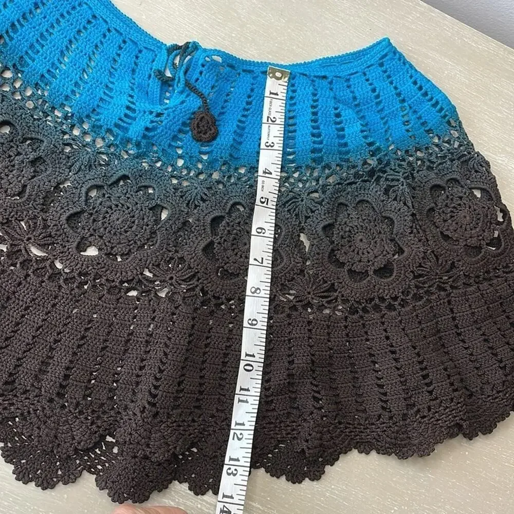 Vintage Sharon Young ombré crochet wrap/shawl